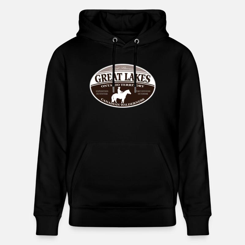 Great Lakes - Sweat à capuche bio CRUISER Stanley/Stella Unisexe - noir