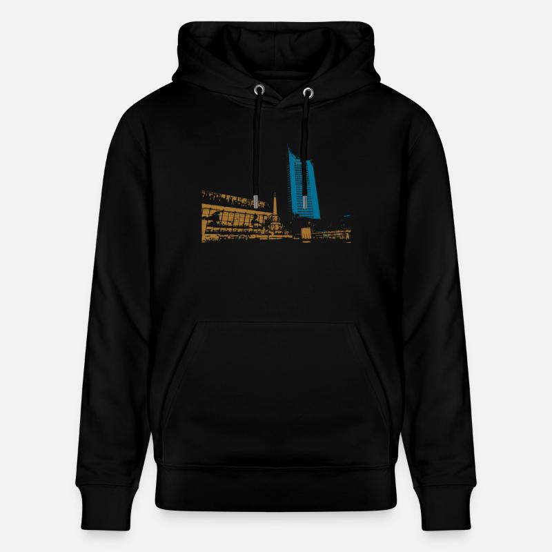 Leipzig Gewandhaus Uni Riese Geschenkidee - Stanley/Stella Unisex Bio-Hoodie CRUISER  - Schwarz