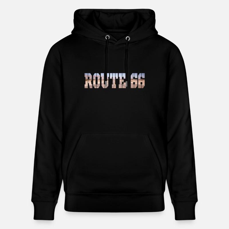 ROUTE 66 - Sweat à capuche bio CRUISER Stanley/Stella Unisexe - noir