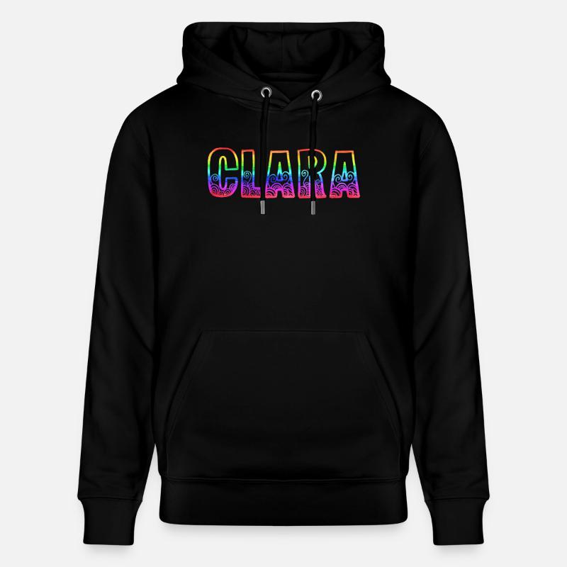 clara rs regenbogen - Stanley/Stella Unisex Bio-Hoodie CRUISER  - Schwarz