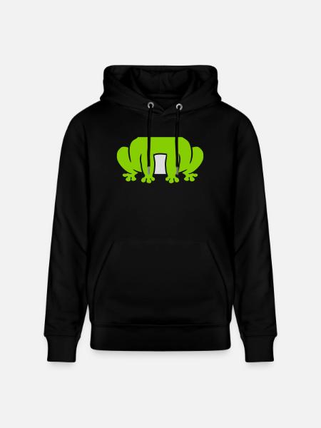 Disguise costume sitting frog - Stanley/Stella CRUISER Unisex Organic Hoodie - black