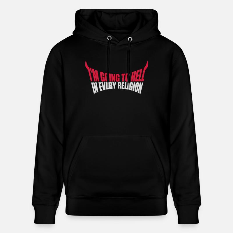 im going to hell - Stanley/Stella Unisex Bio-Hoodie CRUISER  - Schwarz