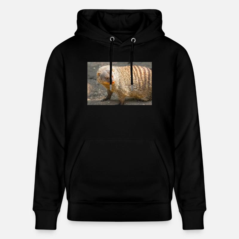Gebänderte Manguste oder Zebramanguste - Stanley/Stella Unisex Bio-Hoodie CRUISER  - Schwarz