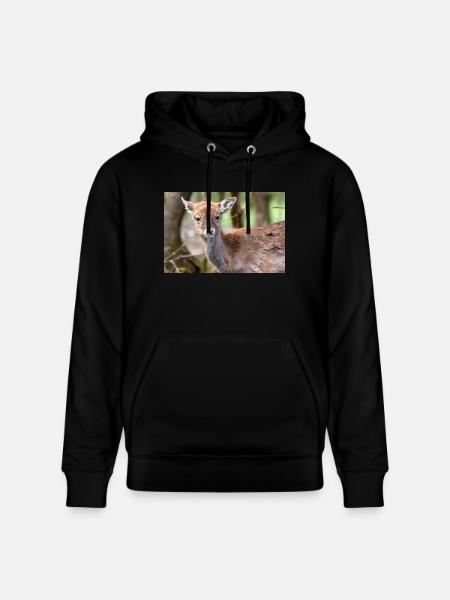 Damherten (in het Duits Damwild of Damhirsch) Dama - Stanley/Stella Uniseks bio-hoodie CRUISER  - zwart