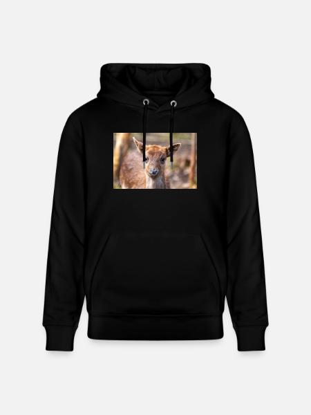 Kuusipeura (saksaksi Damwild tai Damhirsch) Dama - Stanley/Stella CRUISER unisex luomuhuppari - musta