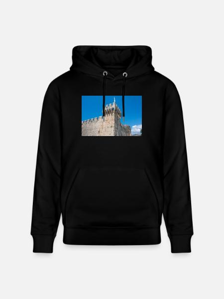 zamek i twierdza Kamerlengo (Kaštel Kamerlengo) - Ekologiczna bluza z kapturem typu unisex Stanley/Stella CRUISER - czarny