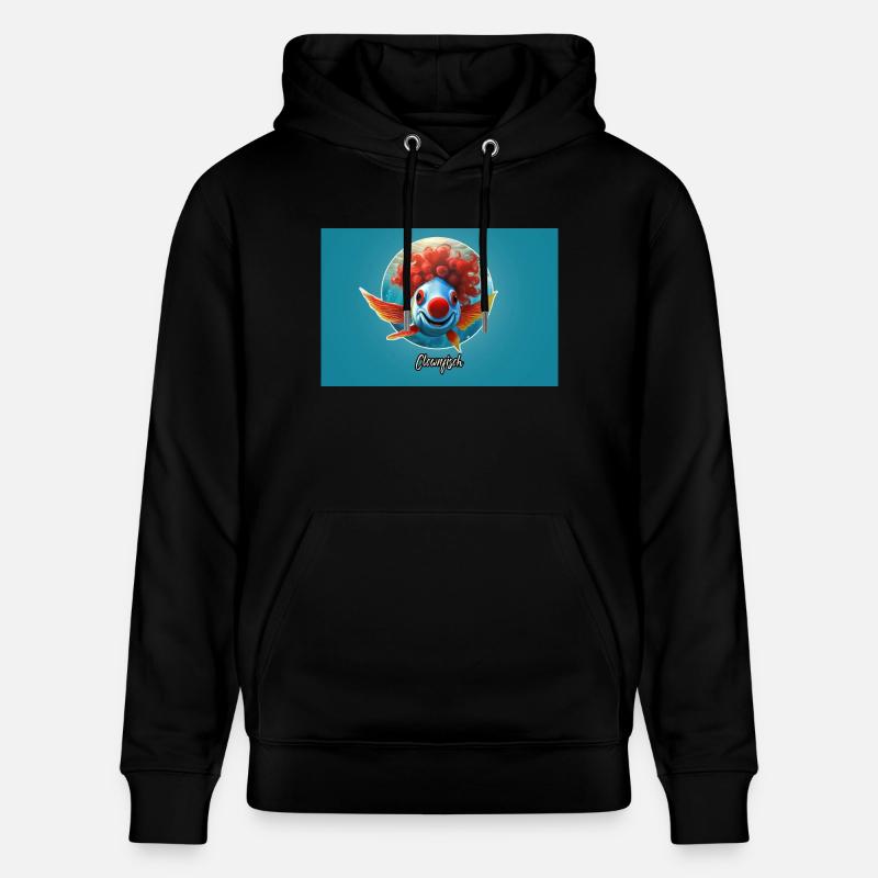 Pun ambiguous german expression - Clownfisch - Stanley/Stella Unisex Bio-Hoodie CRUISER  - Schwarz