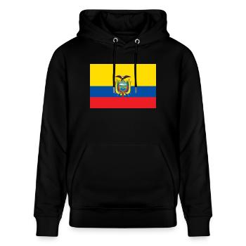 Ecuador - Stanley/Stella CRUISER Unisex Organic Hoodie - black - Front - Alina (178cm) & Michal (187cm)