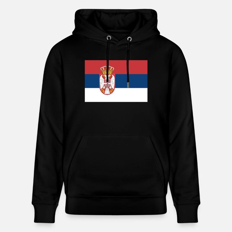 Serbie - Sweat à capuche bio CRUISER Stanley/Stella Unisexe - noir