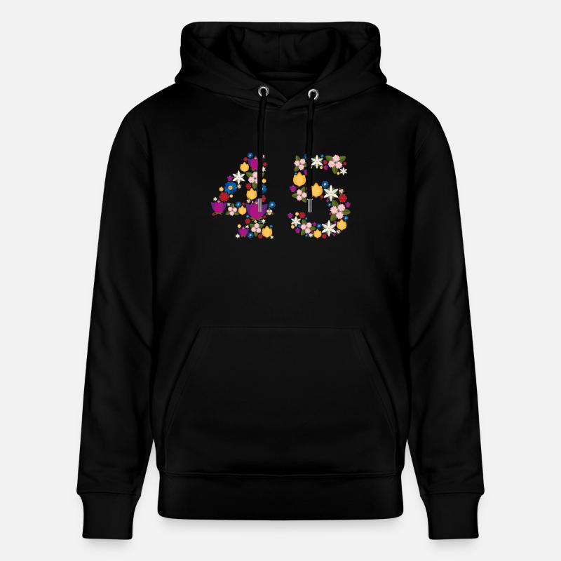Fleurs 45 - Sweat à capuche bio CRUISER Stanley/Stella Unisexe - noir
