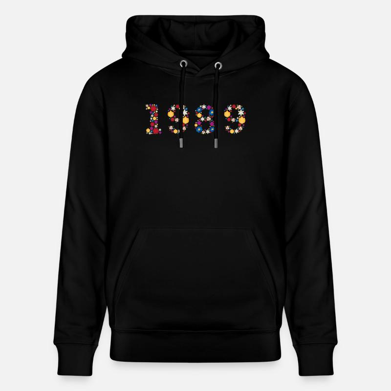Fleurs 1989 - Sweat à capuche bio CRUISER Stanley/Stella Unisexe - noir