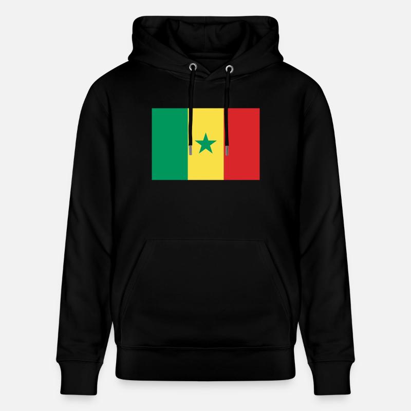 Sénégal - drapeau - Sweat à capuche bio CRUISER Stanley/Stella Unisexe - noir