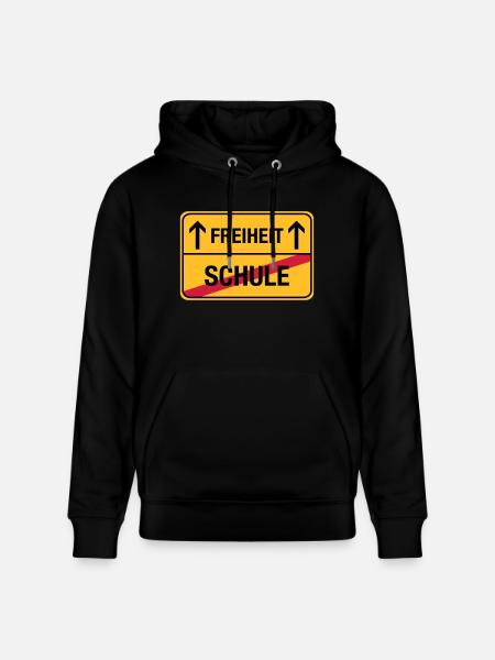 Schule – Freiheit - Stanley/Stella Unisex Bio-Hoodie CRUISER - Schwarz