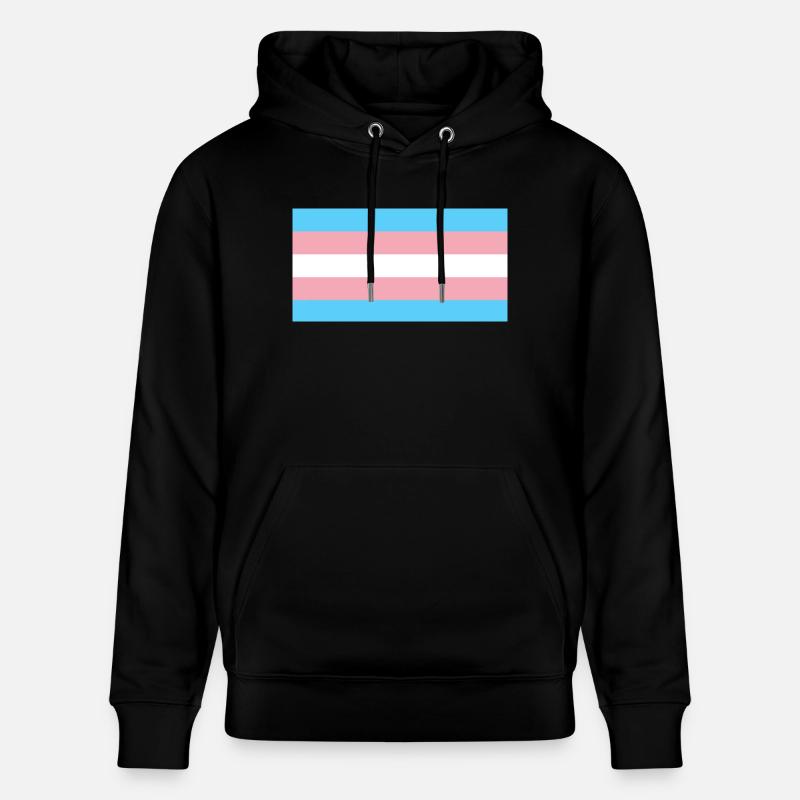 Trans drapeau Design - Sweat à capuche bio CRUISER Stanley/Stella Unisexe - noir