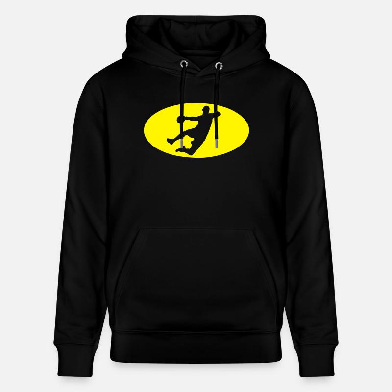 handball logo bat1 - Sweat à capuche bio CRUISER Stanley/Stella Unisexe - noir