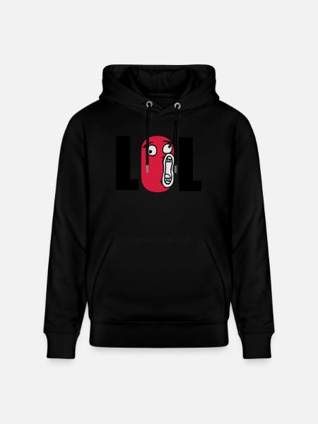 lol - Stanley/Stella CRUISER Unisex Organic Hoodie - black