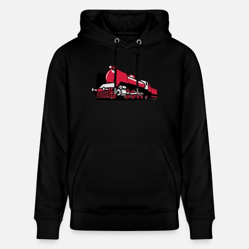 dampflok chemin de fer tendre - Sweat à capuche bio CRUISER Stanley/Stella Unisexe - noir