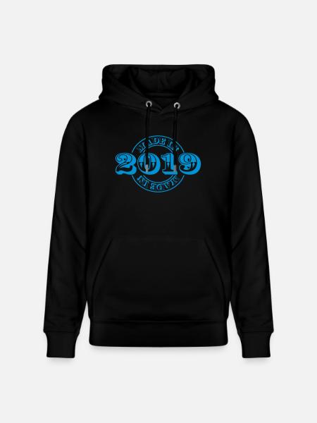 made in 2019 m1k2 - Stanley/Stella CRUISER Unisex Organic Hoodie - black