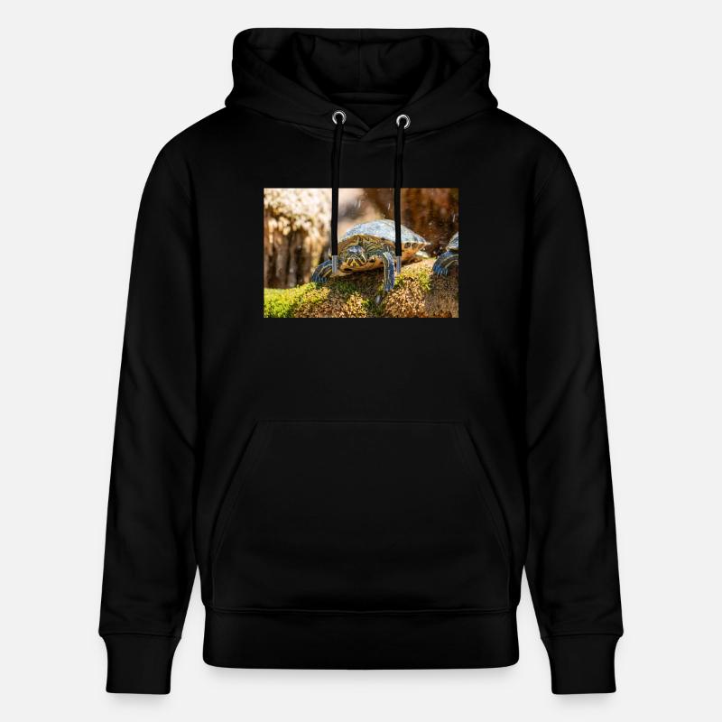 Yellow-bellied slider Trachemys scripta scripta - Stanley/Stella CRUISER Unisex Organic Hoodie - black