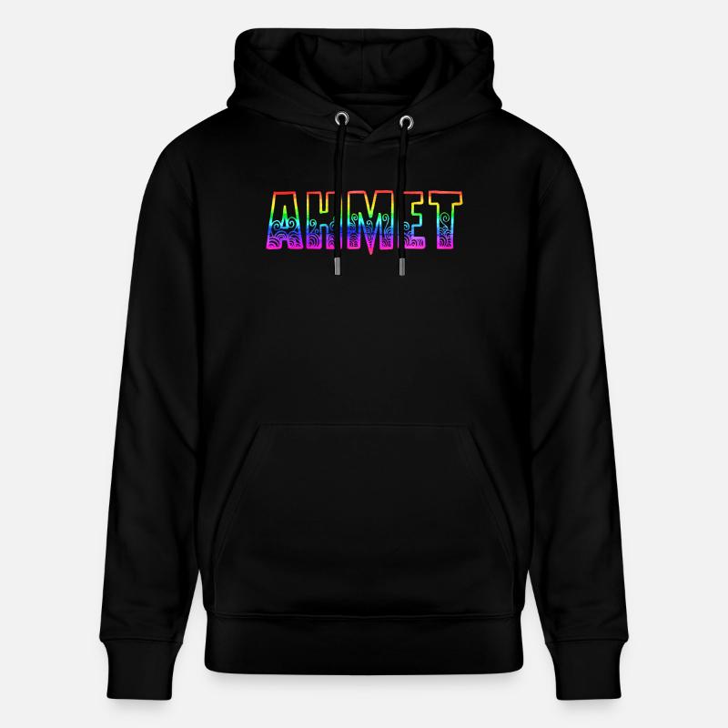 ahmet rs regenbogen - Stanley/Stella Unisex Bio-Hoodie CRUISER - Schwarz