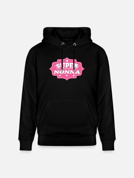 SUPER NONNA - Stanley/Stella CRUISER Unisex Organic Hoodie - black