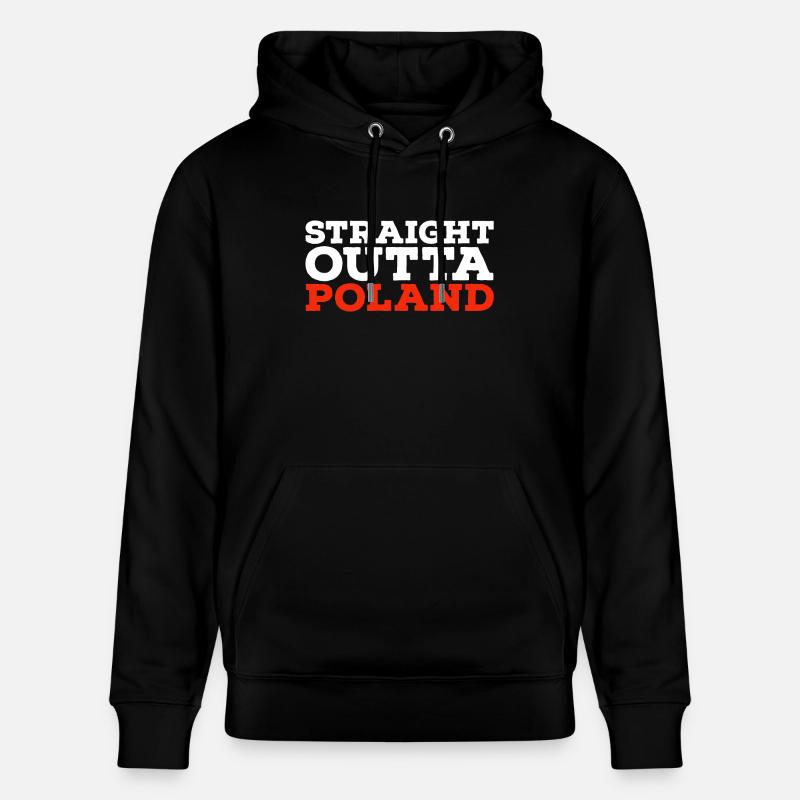 Auto Sticker Pologne - Sweat à capuche bio CRUISER Stanley/Stella Unisexe - noir