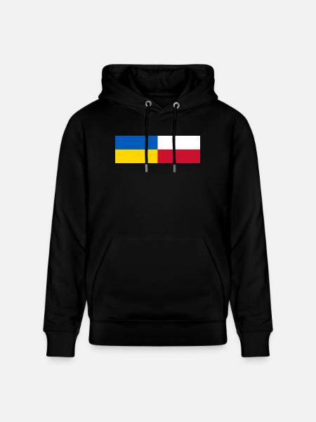Ukraine Pologne drapeau ensemble - Sweat à capuche bio CRUISER Stanley/Stella Unisexe - noir