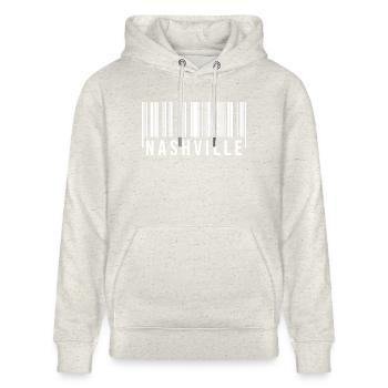Nashville Barcode - Stanley/Stella Unisex Bio-Hoodie CRUISER  - Beige meliert - Vorne - Alina (178cm) & Michal (187cm)