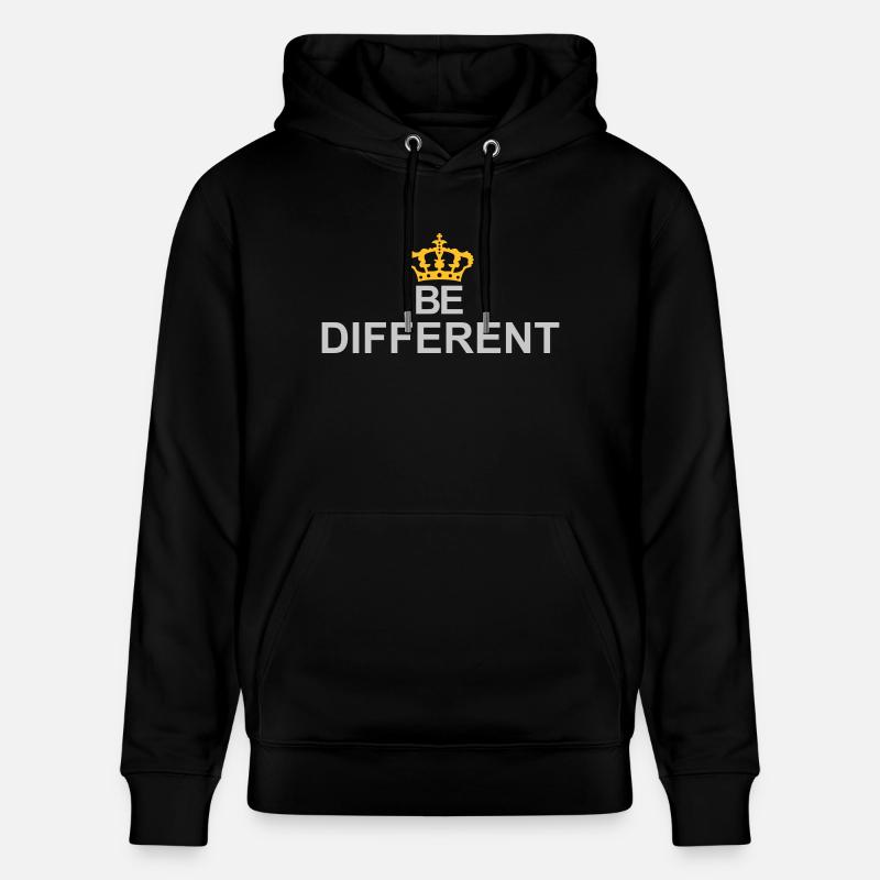 Be different Logo Design - Stanley/Stella CRUISER Unisex Organic Hoodie - black