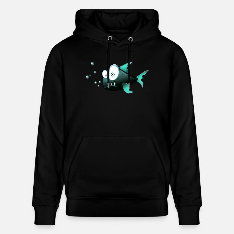 poissons perplexe - Sweat à capuche bio CRUISER Stanley/Stella Unisexe - noir