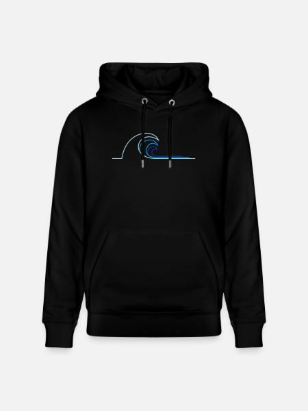 Welle - Stanley/Stella Unisex Bio-Hoodie CRUISER - Schwarz