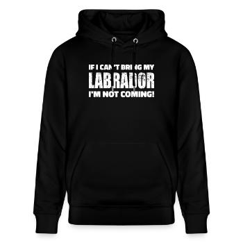 Labrador - Stanley/Stella Unisex Bio-Hoodie CRUISER  - Schwarz - Vorne - Alina (178cm) & Michal (187cm)
