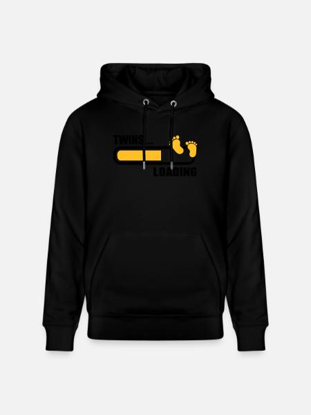 Twins - Stanley/Stella CRUISER Unisex Organic Hoodie - black