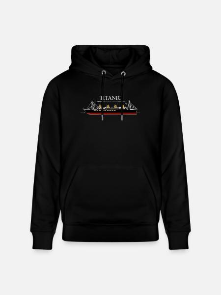 Titanic - Stanley/Stella CRUISER Unisex Organic Hoodie - black