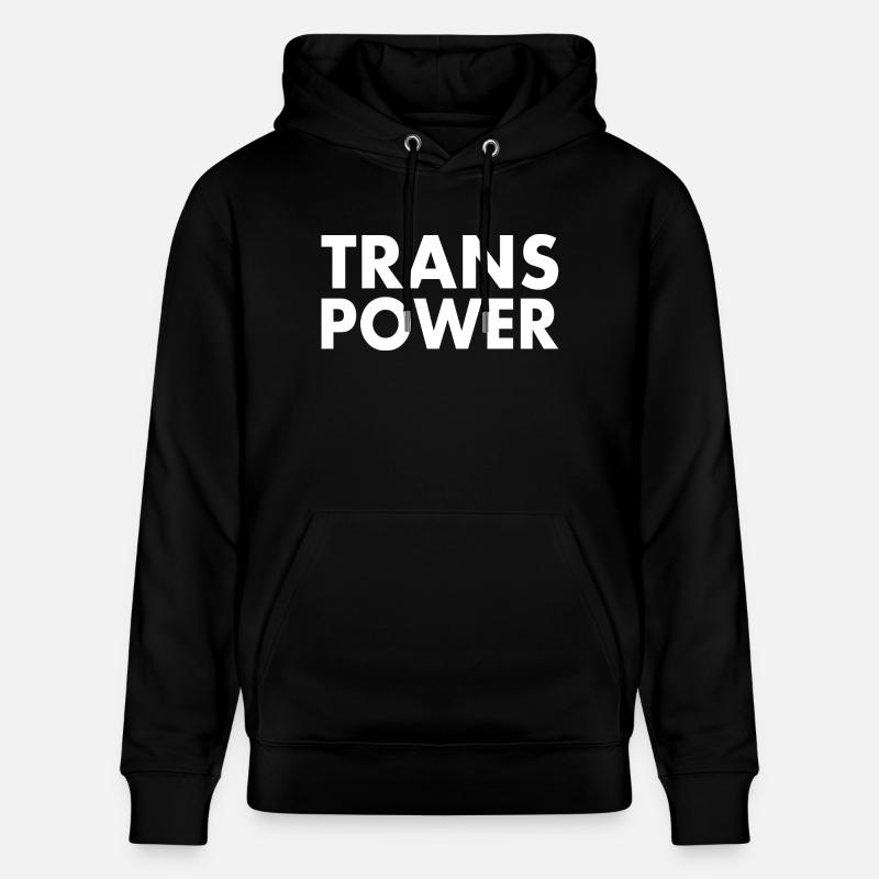 Trans power - Sweat à capuche bio CRUISER Stanley/Stella Unisexe - noir