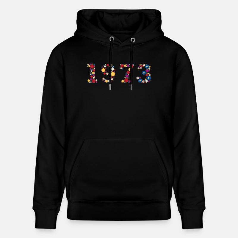 Fleurs 1973 - Sweat à capuche bio CRUISER Stanley/Stella Unisexe - noir