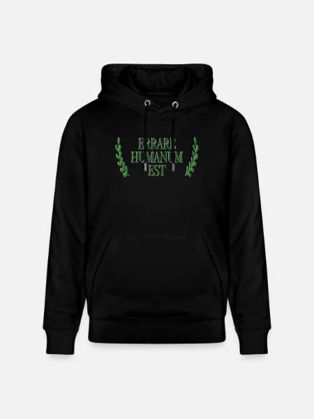 Errare Humanum Est - Stanley/Stella Unisex Bio-Hoodie CRUISER  - Schwarz