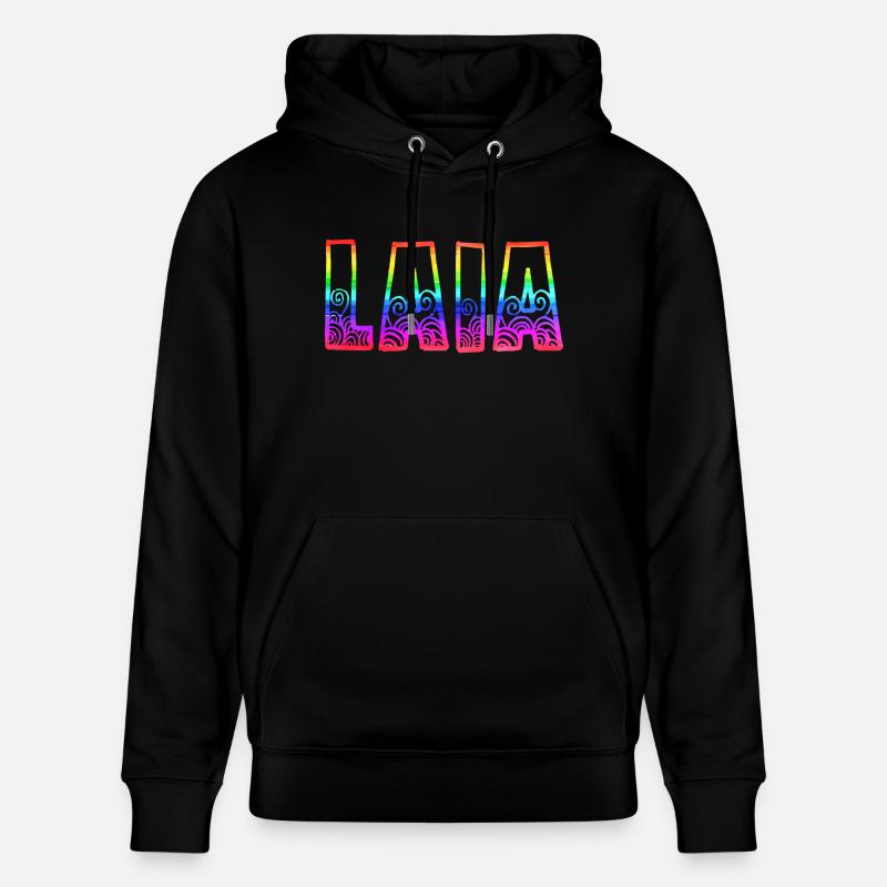laia rs regenbogen - Stanley/Stella Unisex Bio-Hoodie CRUISER  - Schwarz