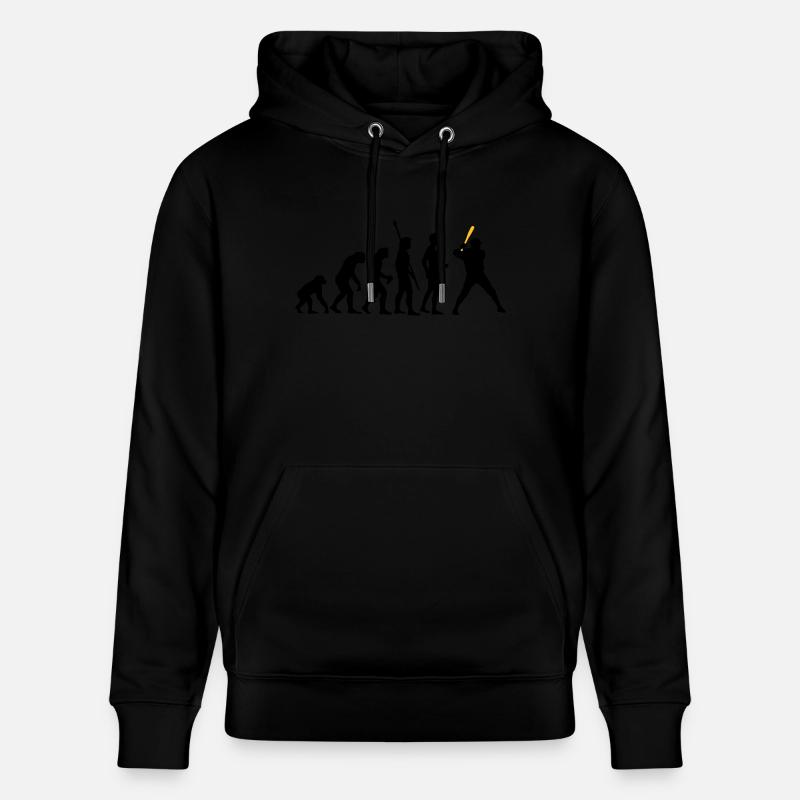 evolution_baseball_2c - Stanley/Stella Unisex Bio-Hoodie CRUISER  - Schwarz