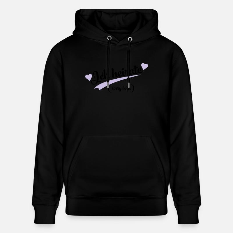 lustiger spruch - Stanley/Stella Unisex Bio-Hoodie CRUISER  - Schwarz