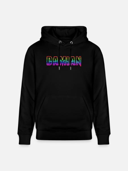 damian rs rainbow - Stanley/Stella CRUISER Unisex Organic Hoodie - black
