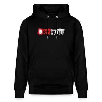 ST.Pauli 2FB - Stanley/Stella Unisex Bio-Hoodie CRUISER  - Schwarz - Vorne - Alina (178cm) & Michal (187cm)