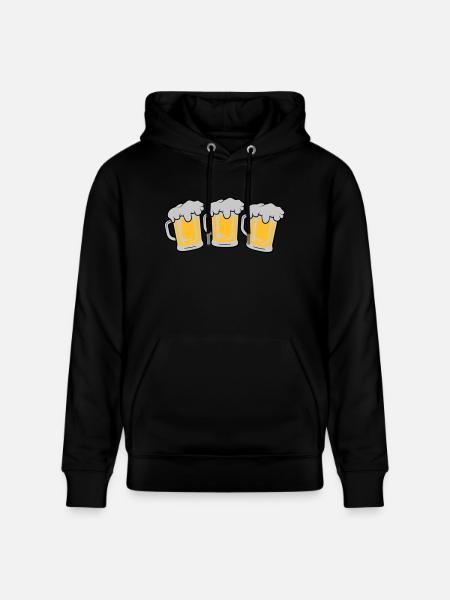 3 Maßkrug - Stanley/Stella CRUISER Unisex Organic Hoodie - black
