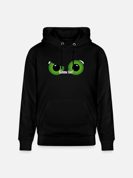 Ruhr pot green eyes - Stanley/Stella CRUISER Unisex Organic Hoodie - black