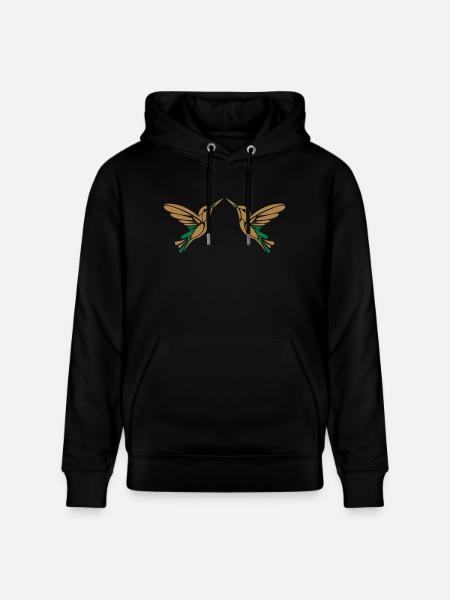 kolibri - Stanley/Stella Unisex Bio-Hoodie CRUISER  - Schwarz