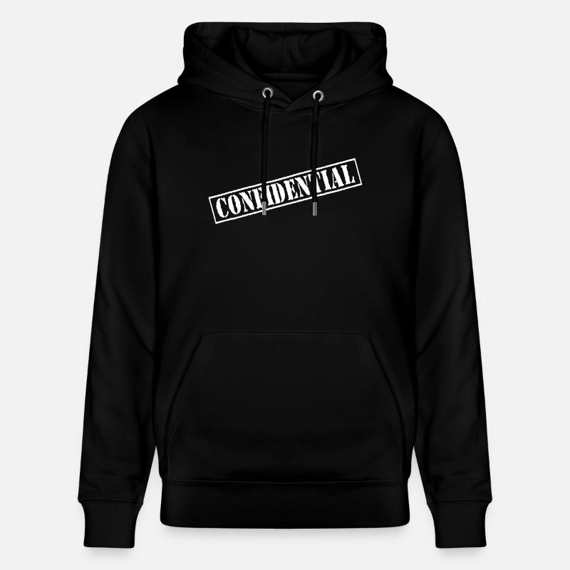 Confidential Vector Stempel - Stanley/Stella Unisex Bio-Hoodie CRUISER  - Schwarz