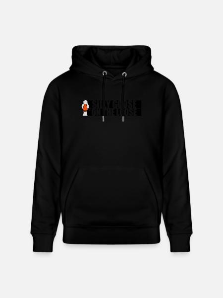 goose on the loose - Stanley/Stella CRUISER Unisex Organic Hoodie - black