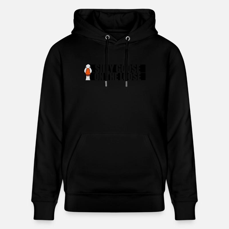 goose on the loose - Stanley/Stella Unisex Bio-Hoodie CRUISER  - Schwarz