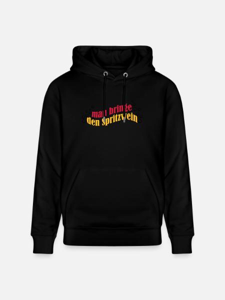 Spritzwein - Stanley/Stella Unisex Bio-Hoodie CRUISER - Schwarz