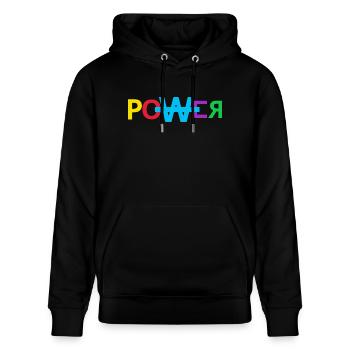 Power Music Grafik Power Music Graphic - Stanley/Stella CRUISER Unisex Organic Hoodie - black - Front - Alina (178cm) & Michal (187cm)